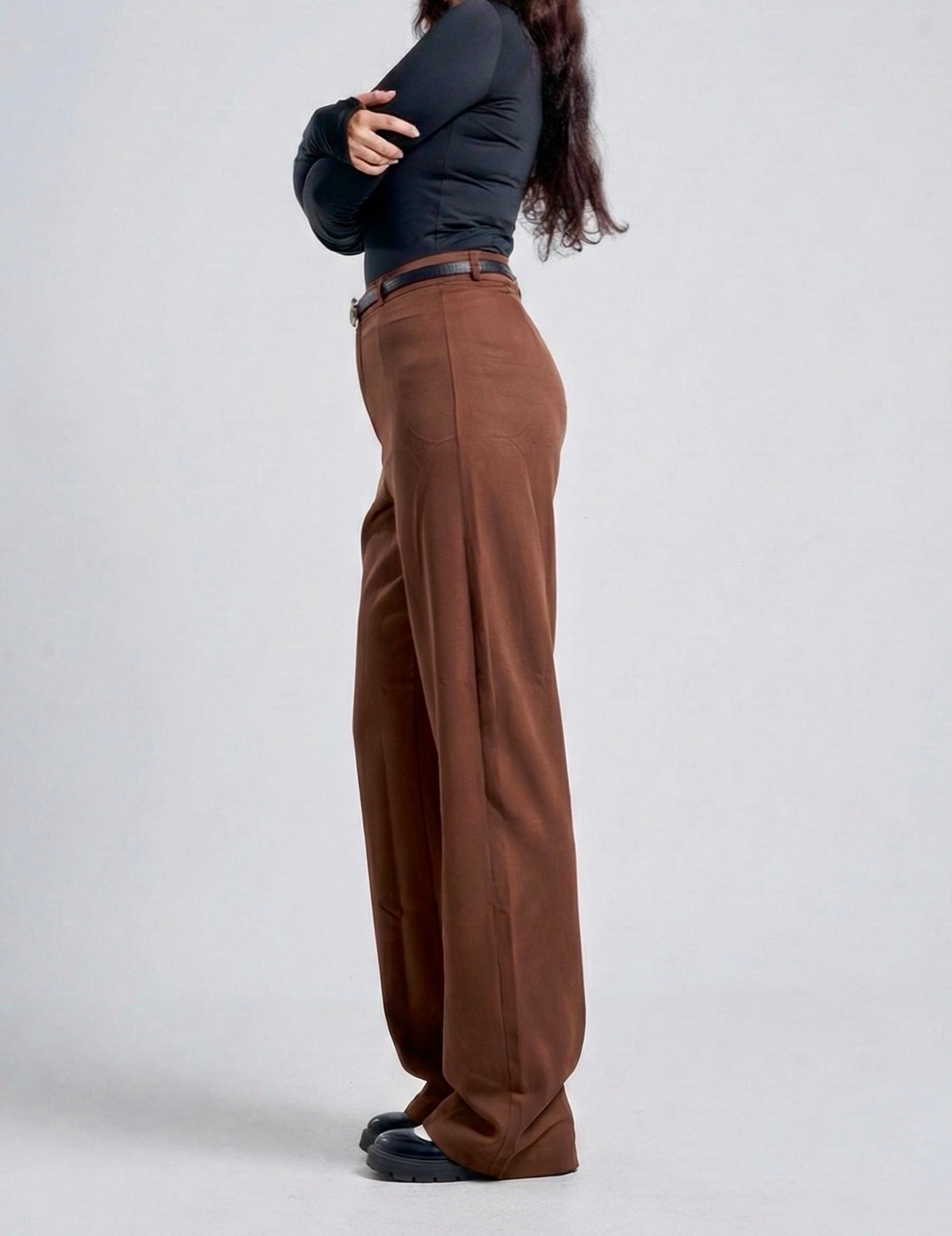 Elegant High-Waist Wide Leg classic Pants