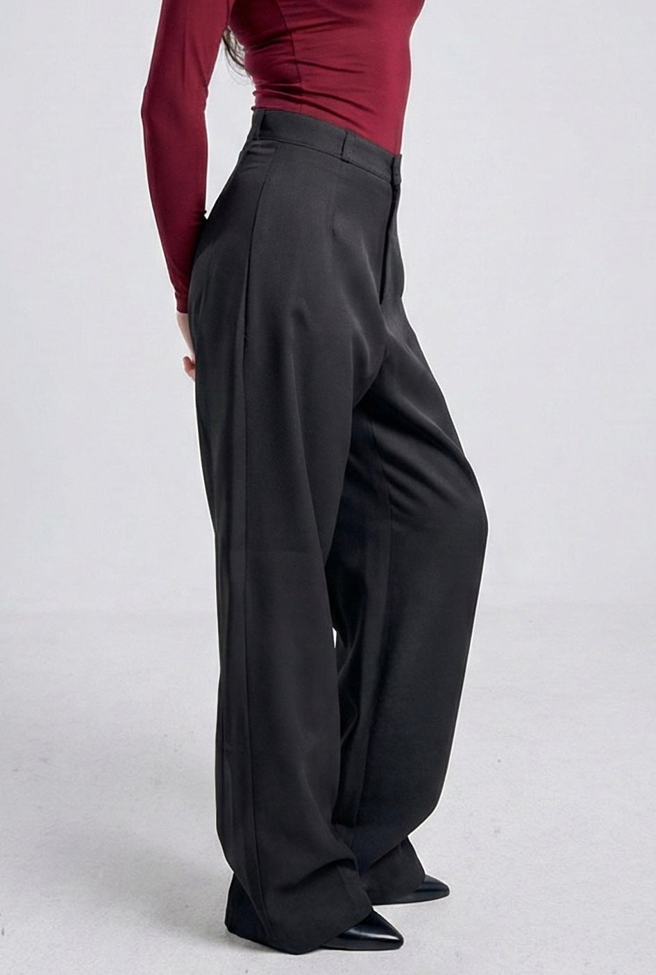 Elegant High-Waist Wide Leg classic Pants