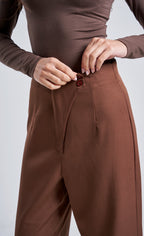 Classic High-Waist Wide Leg tailored Pants