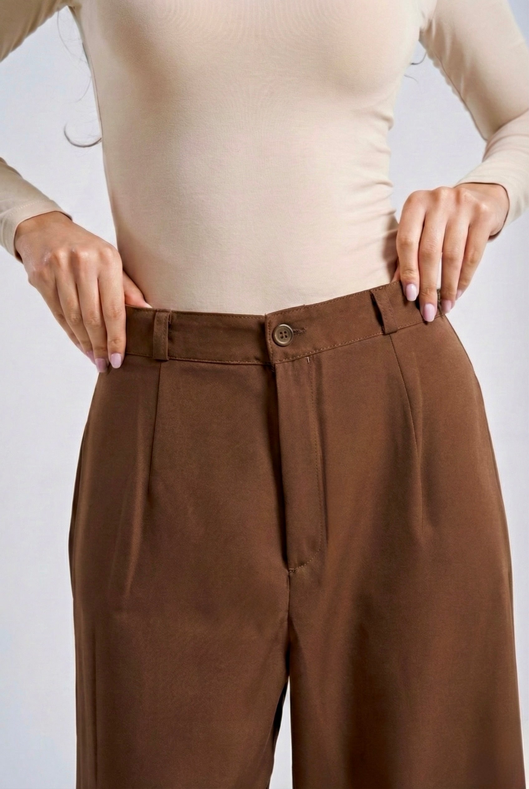 Elegant High-Waist Wide Leg classic Pants